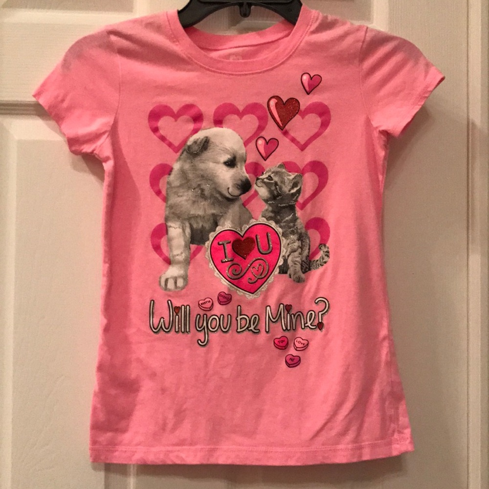 Girls Valentine's Shirt